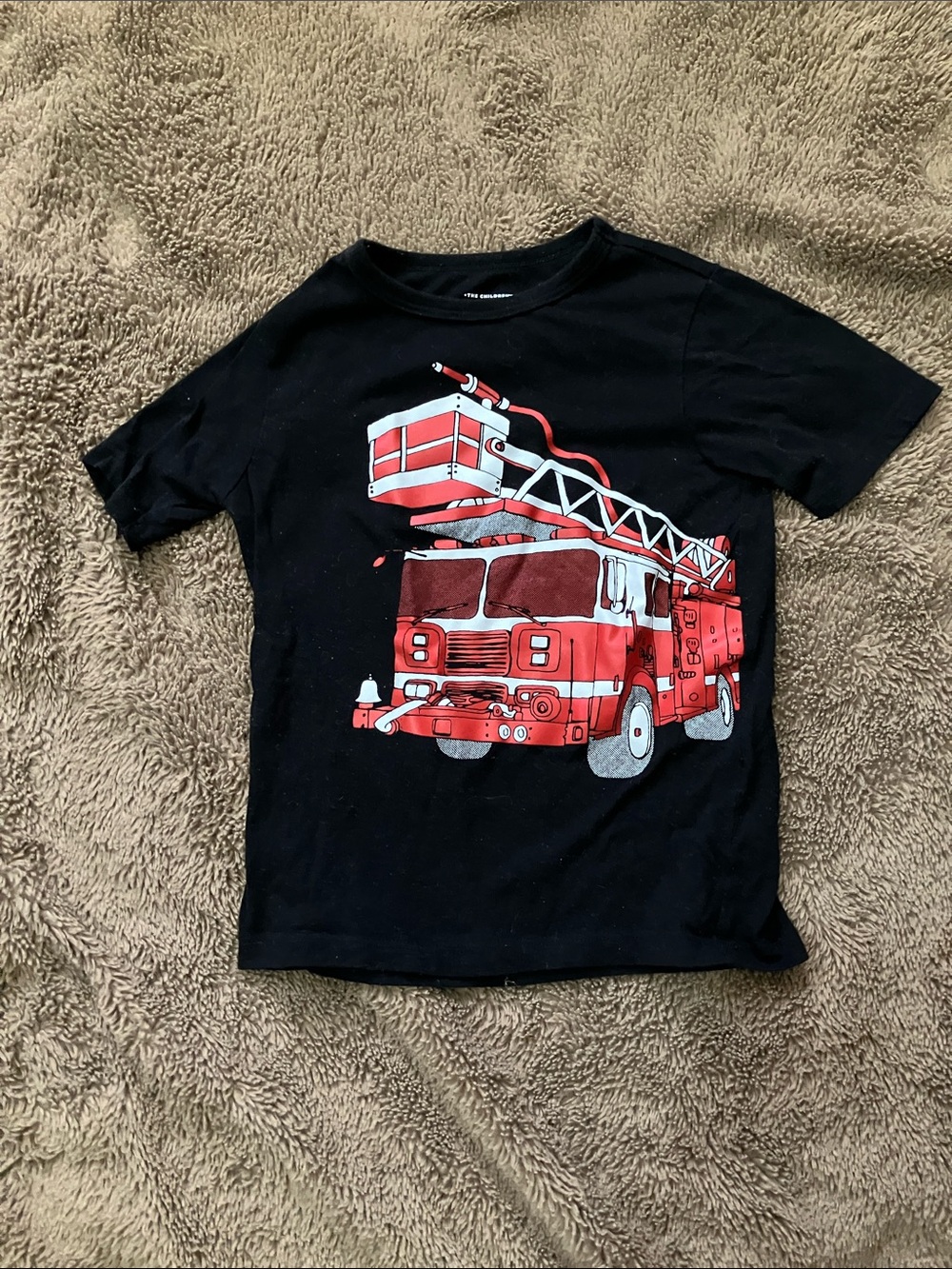 The Children's Place Black Graphic Logo Tee